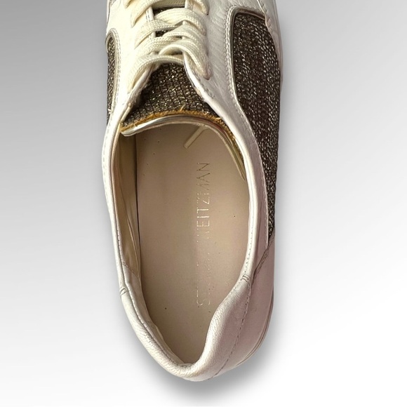 Stuart Weitzman Womens white Lace Up Low Top Athletic Sneaker Shoes Size 6. - Picture 8 of 10